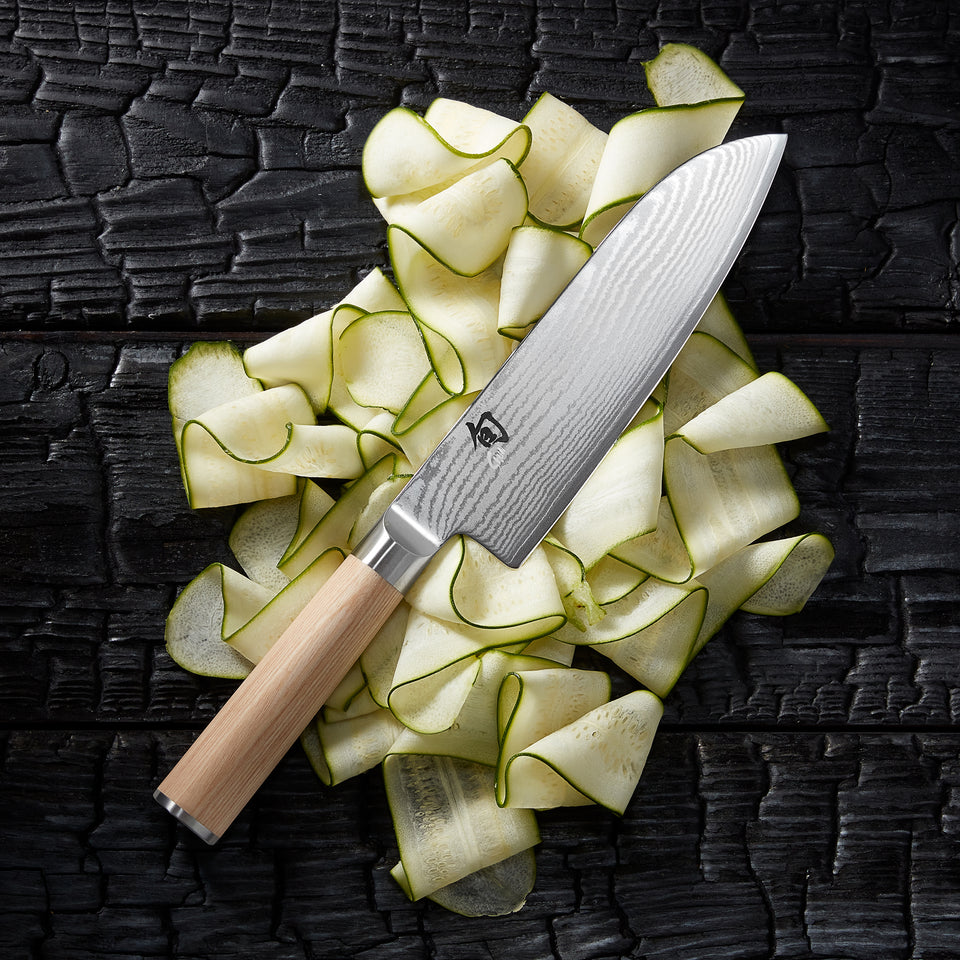 Shun Classic Santoku 18cm White